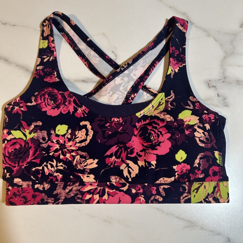 GAIAM Medium‎ Support Racer Back Sport Bras Misses Size XS